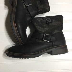 Sonoma Black buckle up Cloth boots